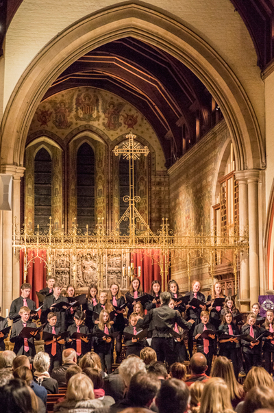 Members of the choir perform at St Peter's Church